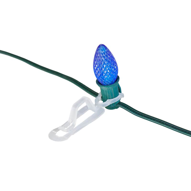 1000ct Clear Gutter and Shingle Christmas Light Clips - 4"