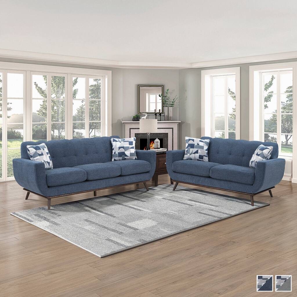Tarsilla 2-Piece Chenille Living Room Sofa Set