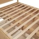 preview thumbnail 4 of 10, Queen Size Wood Platform Bed with Underneath Storage and 2-Drawers, Wood Color