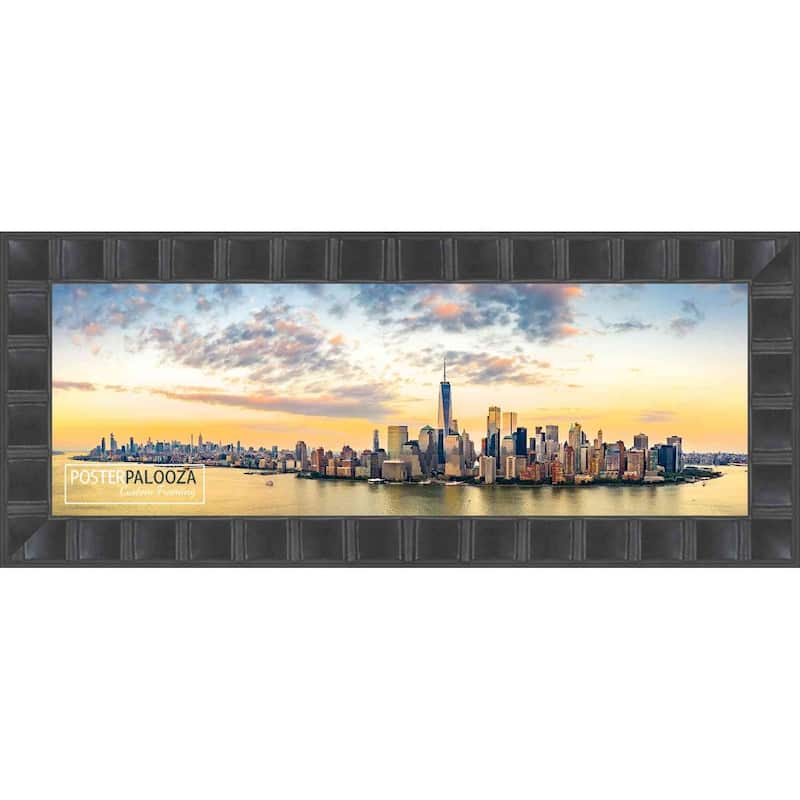 Panoramic Deco Black Picture Frame - UV Acrylic, Foam Board Backing ...