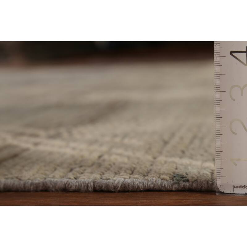 All-Over Trellis Moroccan Oriental Large Area Rug Handmade Wool Carpet - 9'8"x 14'8"