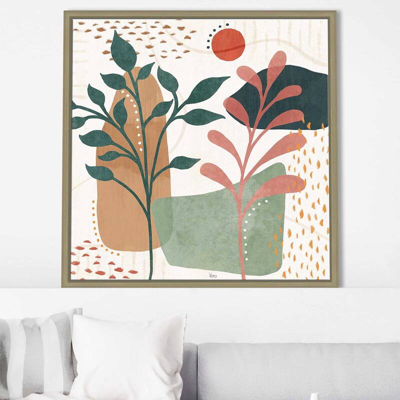 "Abstract Blossom III" Print on Floating Canvas