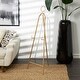 preview thumbnail 7 of 8, Metal Tall Adjustable Minimalistic Tabletop Display 3 Tier Easel with Circular Ring Top - Gold - Roche River Decor