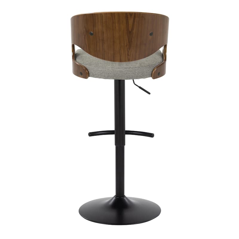 Carson Carrington Visby Adjustable Bar Stool with Rounded T Footrest (Set of 2)