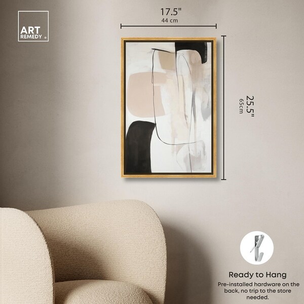 Geometric Harmony Canvas Earthy Abstract Art by Art Remedy - Bed