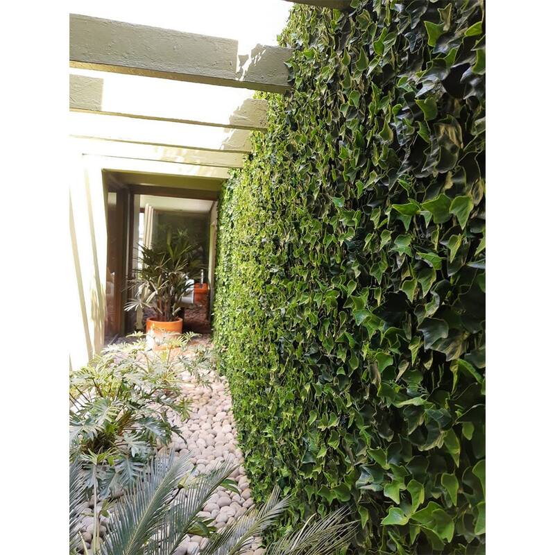 Artificial Green Foliage UV-protected for Outdoor Decor (Set of 4)
