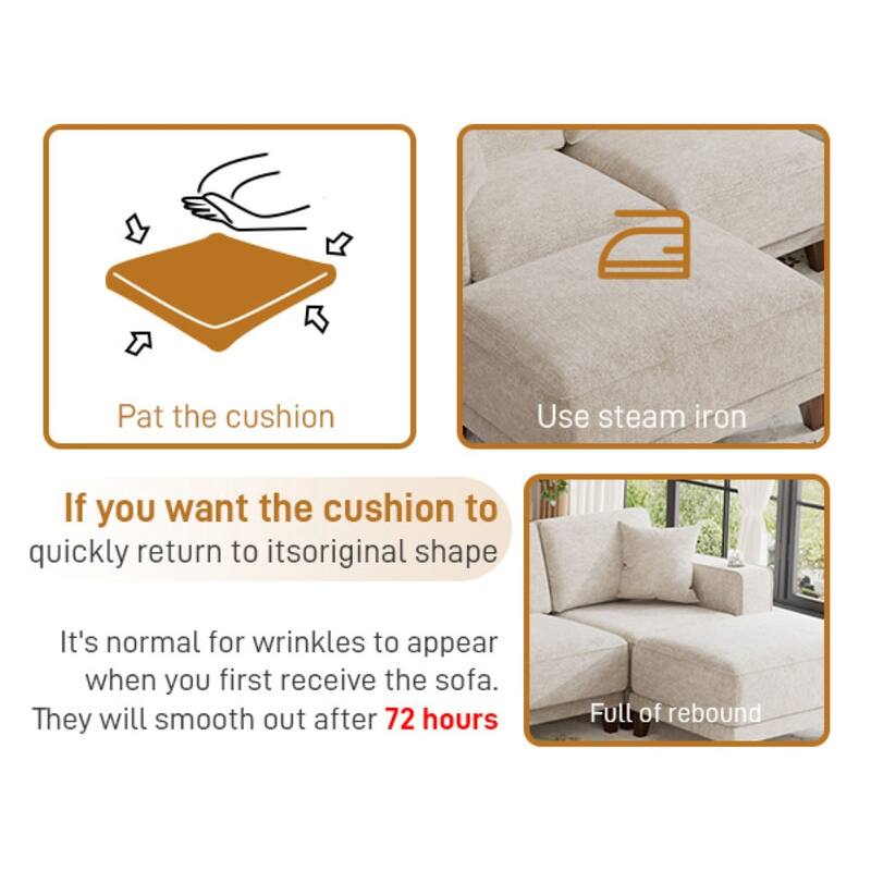 8PCS Modular Flexible Combination Storage Sectional