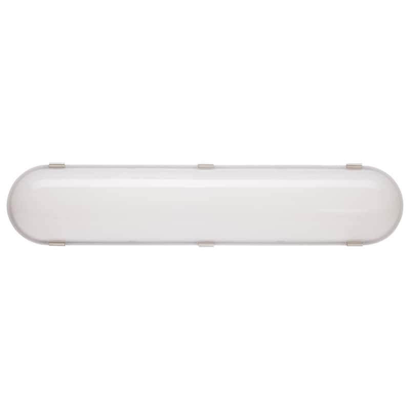 20 Watt LED 2 Foot Vapor Proof Emergency Battery Integrated Microwave Sensor 3K/4K/5K - Gray