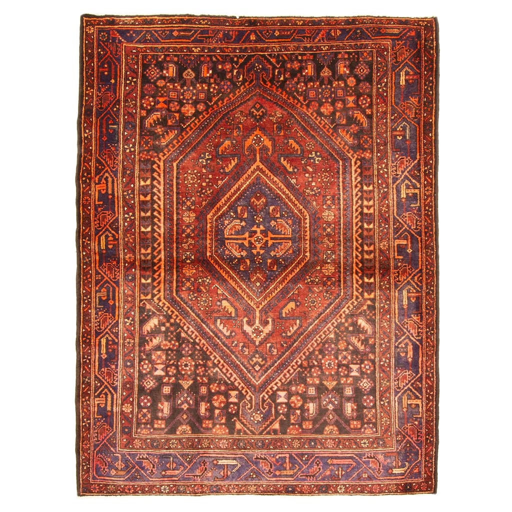 ECARPETGALLERY Hand-knotted Anadol Red Wool Rug - 5'1 x 6'8