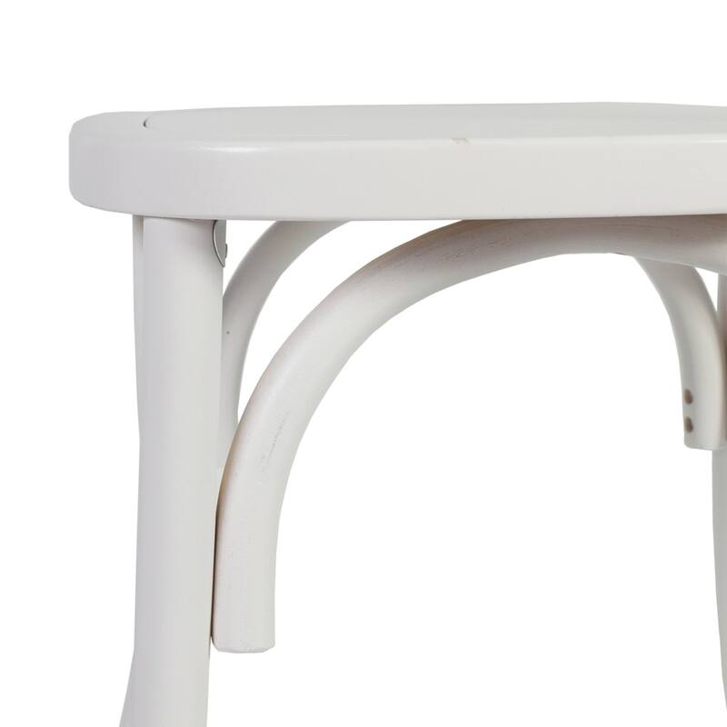 Commercial Solid Wood Stackable Dining Chair with Intricate Back Detail - 19.75"D x 17.25"W x 35.5"H