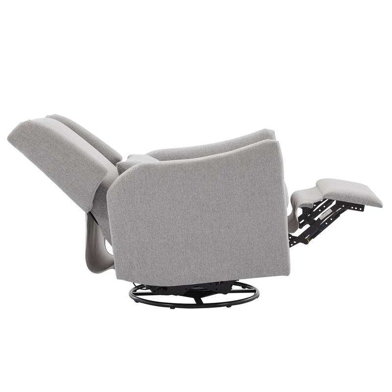 Wingback Swivel Rocker Recliner Chair, Glider Rocker Recliner, Rocking Chair Nursery for Living Room Bedroom Apartment