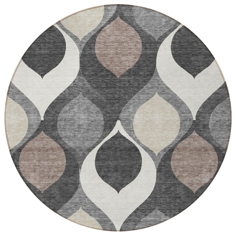 HomeRoots Ogee Transitional Rectangle Outdoor Rug