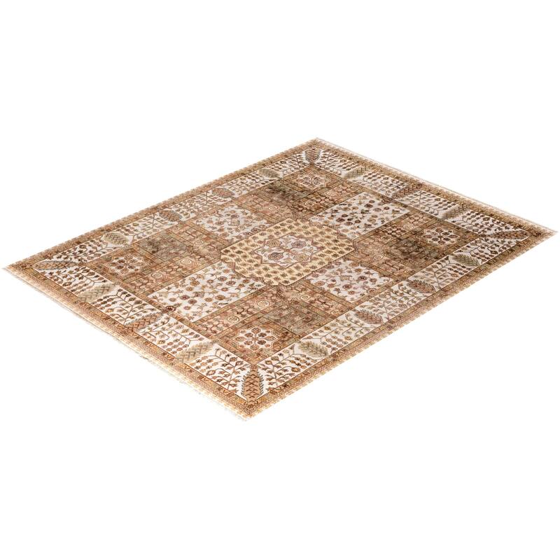 Tabriz One-of-a-Kind Hand-Knotted Area Rug, Beige - 8' 1" x 10' 2"