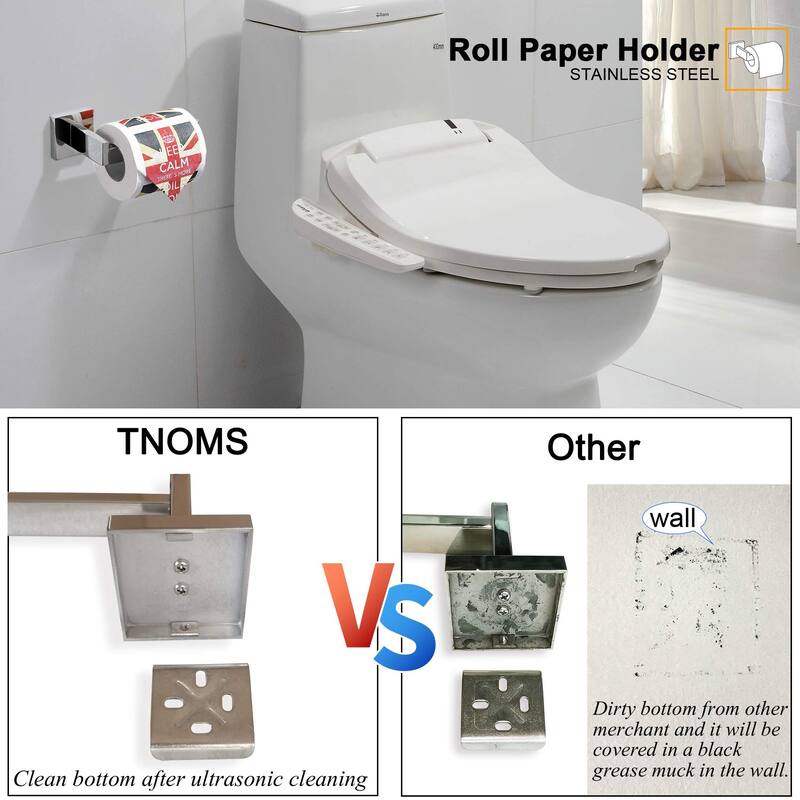 Topcraft Wall Mounted Stainless Steel Bathroom Accessory Set of 5