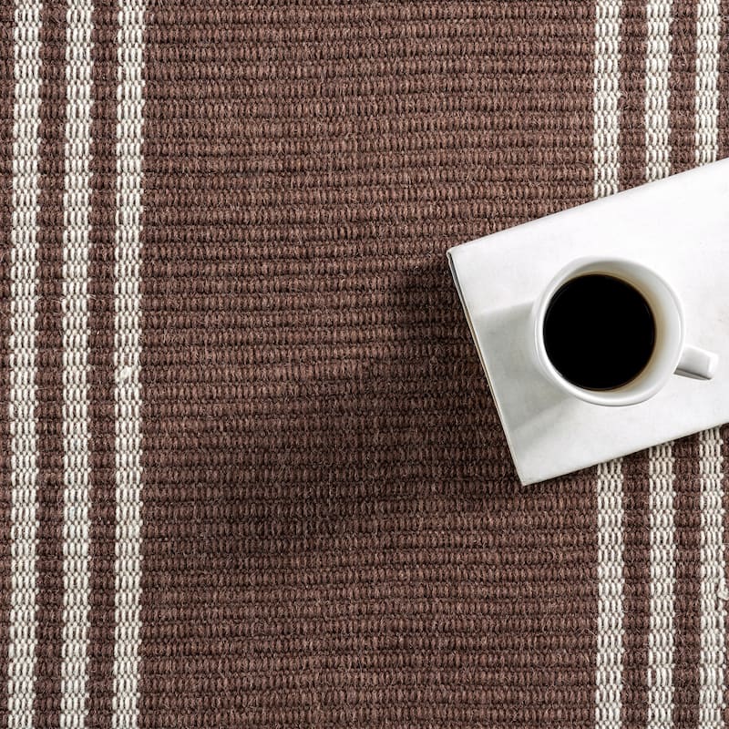 Hawthorn Striped Wool Area Rug
