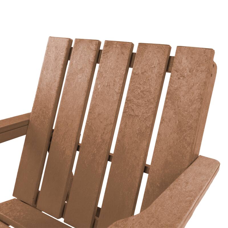 Amalfi Fully Assembled All-Weather HDPE Outdoor Folding Modern Adirondack Chair