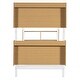 preview thumbnail 27 of 25, 2 In 1 Metal Twin Over Twin Bunk Bed with Storage Bookcase,Ladder and Guardrail