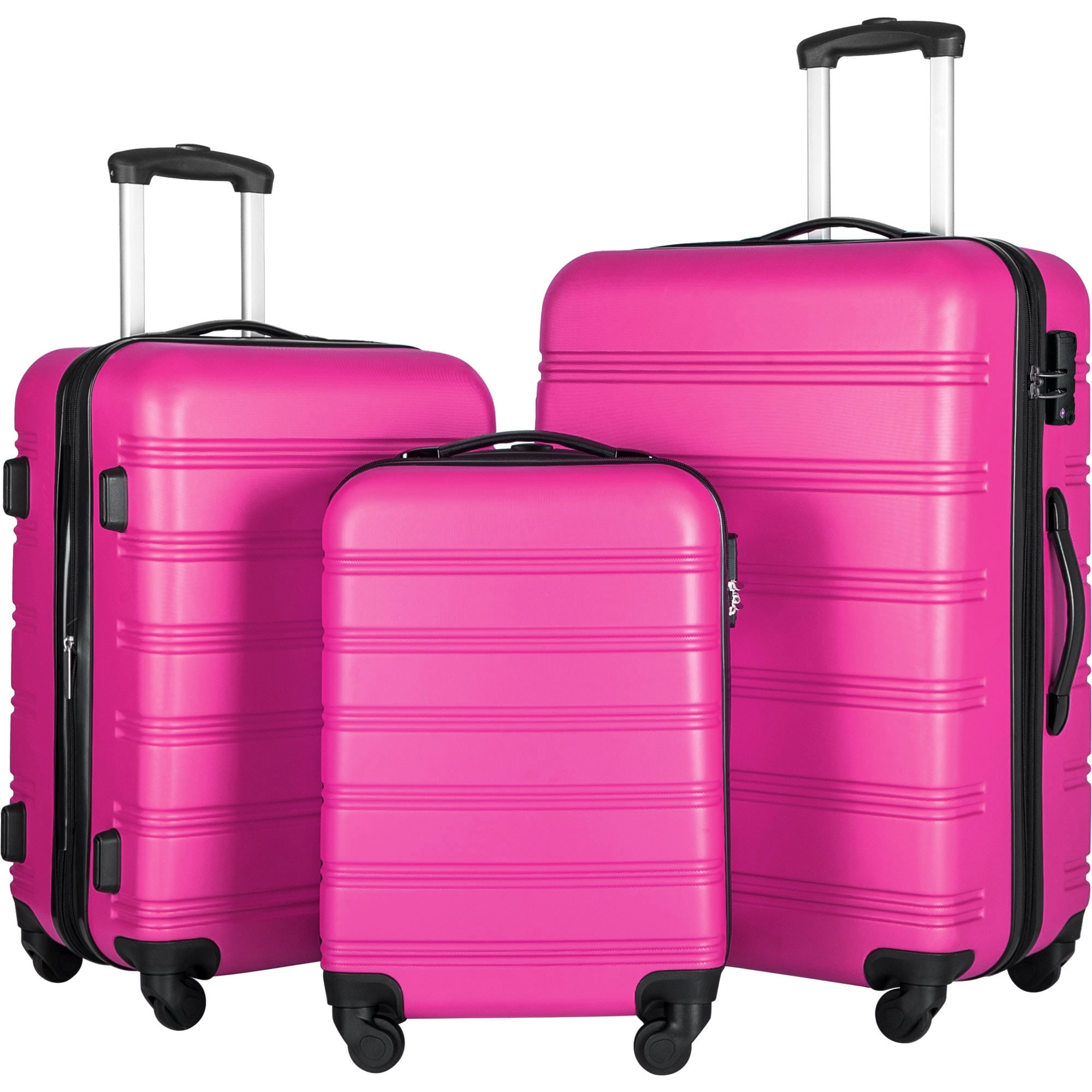 Luggage 3 Piece Sets Hardside Lightweight Suitcase with Double Spinner Wheels TSA Lock 20in 24in 28in Bed Bath Beyond 40290915