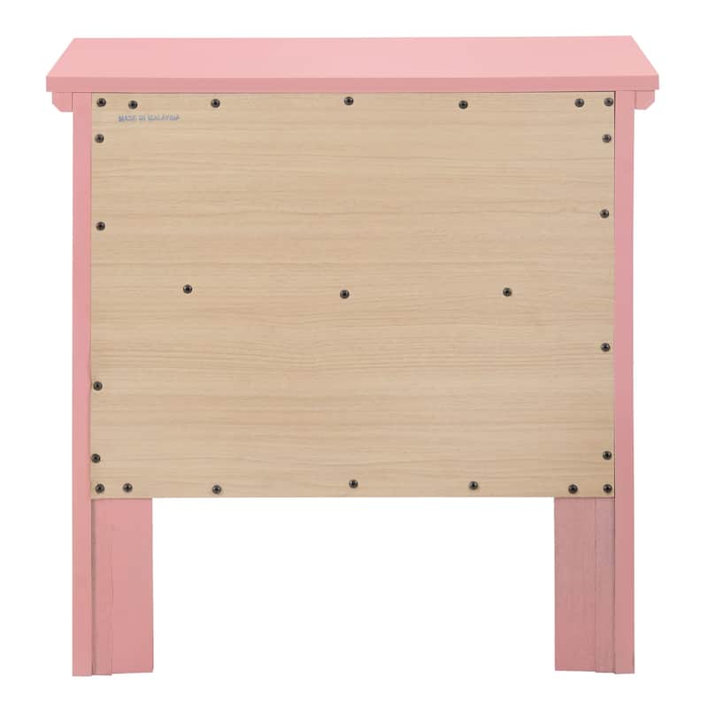 Primo Transitional Wood 2-drawer Nightstand Table
