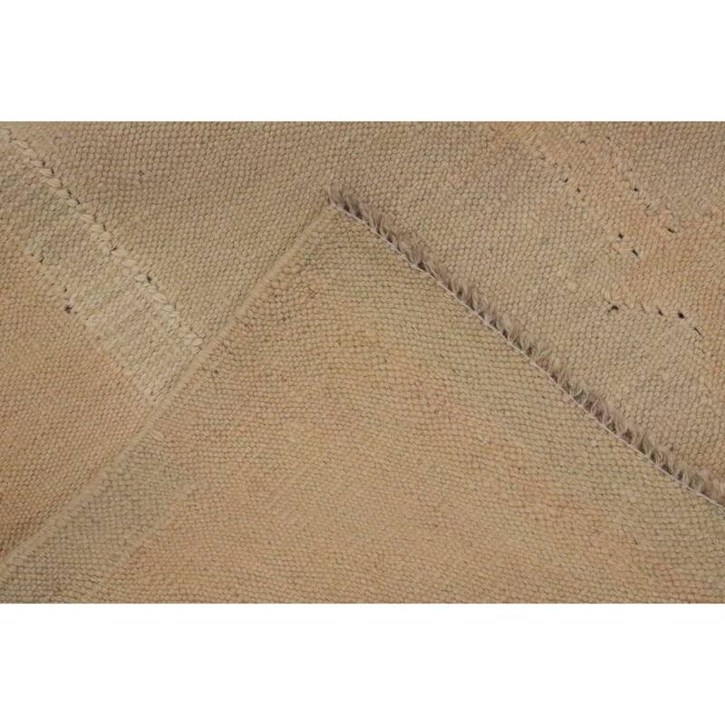 Hand Woven Oriental 100% Wool Carpet Southwestern Tribal Brown Kilim Area Rug - 5' 9'' X 3' 11''
