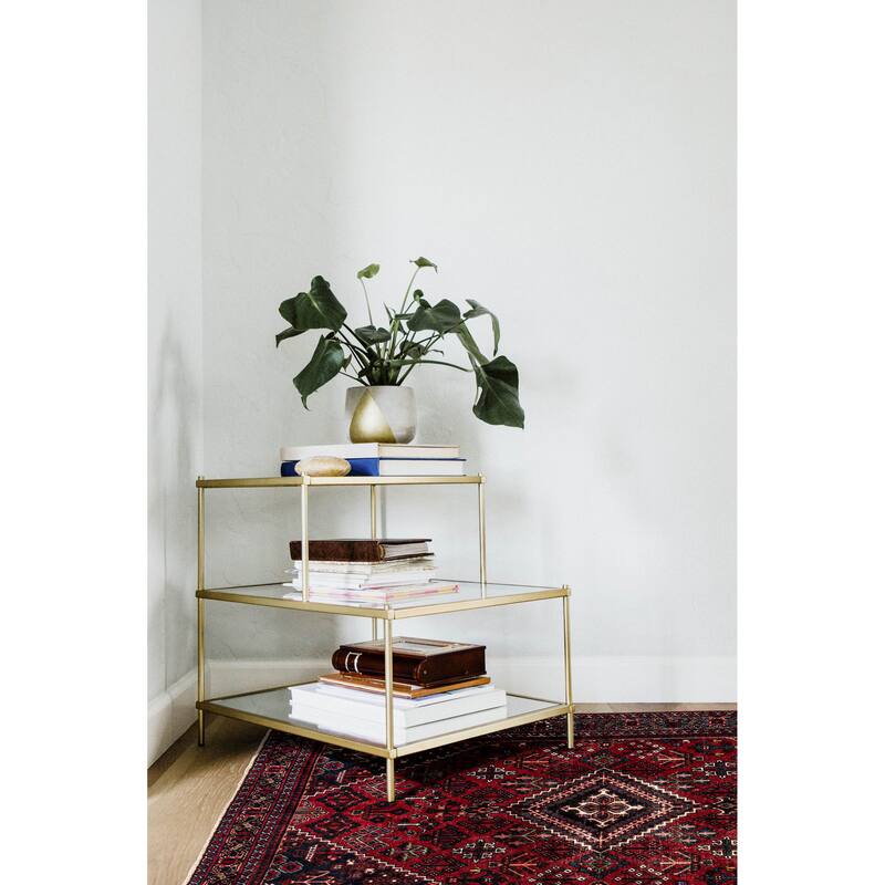 ECARPETGALLERY Hand-knotted Anatolian Red Wool Rug - 4'3 x 6'5