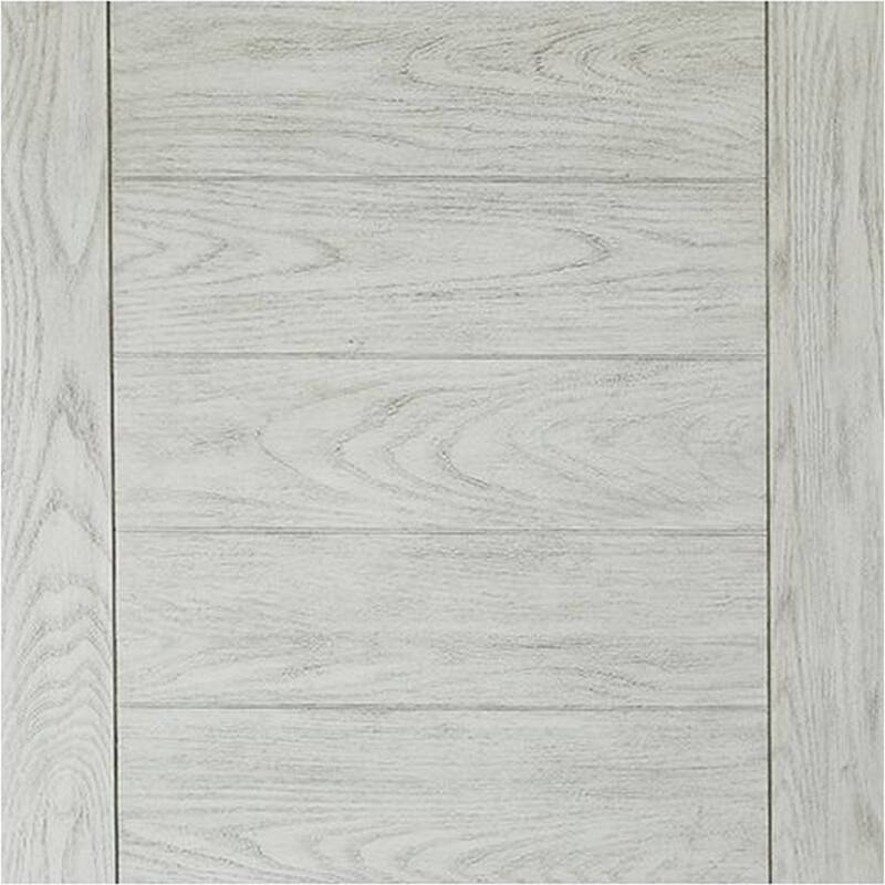 Dyne Sofa Console Table, Plank Top, Baluster Base, 60 Inch White