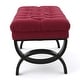 preview thumbnail 19 of 63, Scarlette Tufted Fabric Ottoman Bench by Christopher Knight Home - 41.00" L x 17.25" W x 16.75" H