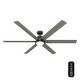 preview thumbnail 6 of 16, Hunter Wi-Fi Gravity Windmill Ceiling Fan w/LED Light Kit and Handheld Remote - Rustic, Transitional - SMART FAN! ENERGY STAR!