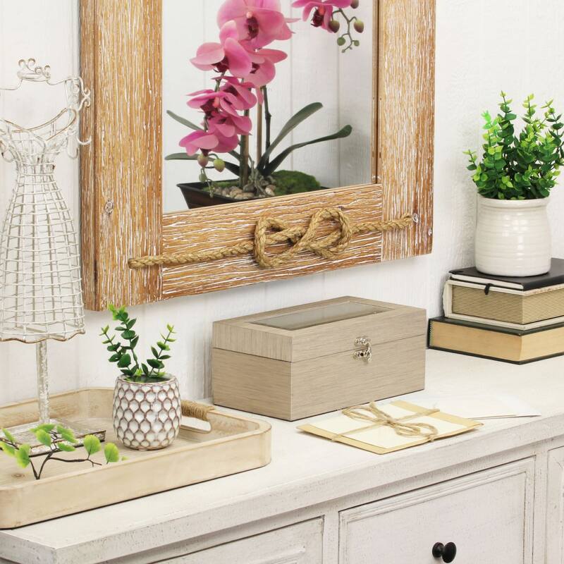 Handcrafted Mirrored Keepsake Boxes - 11.5" - Rose Gold - Set of 2