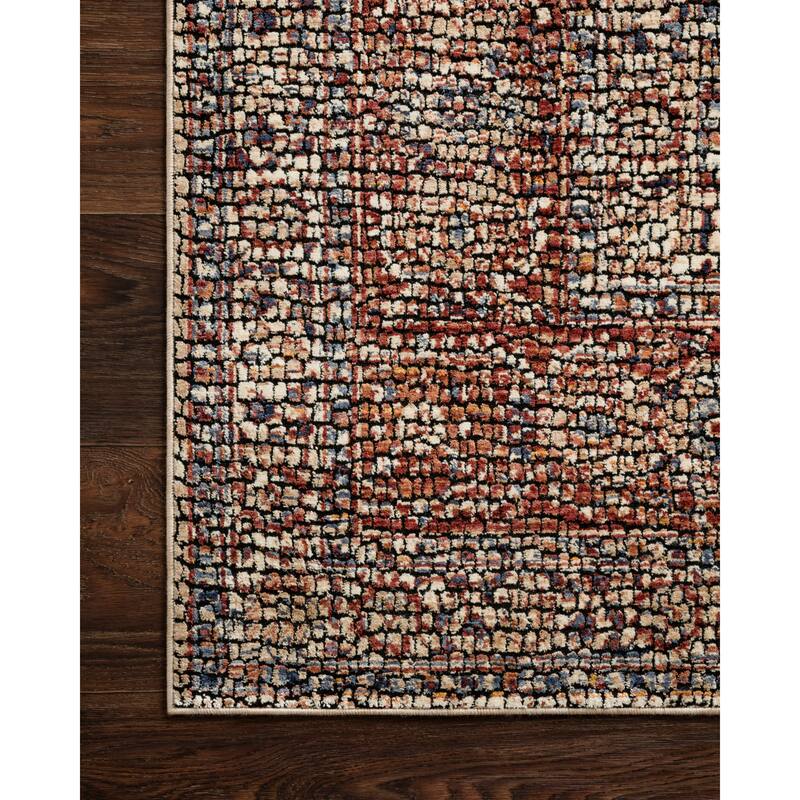 Alexander Home Distressed Traditional Persian Mosaic Area Rug
