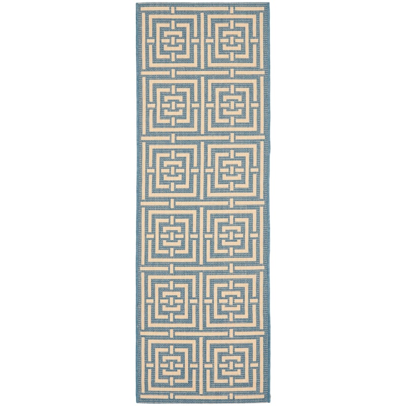 SAFAVIEH Courtyard Errica Indoor/ Outdoor Waterproof Patio Backyard Rug