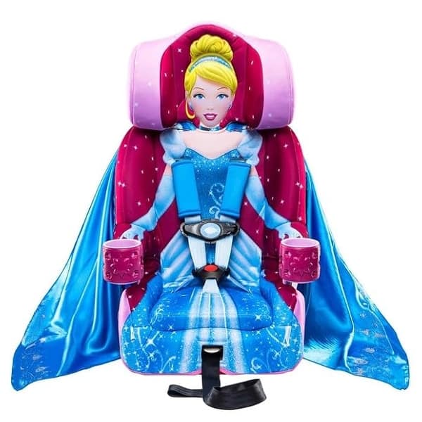 slide 2 of 11, Disney Cinderella (Pink) 2-in-1 Car Seat by KidsEmbrace BLUE/PINK