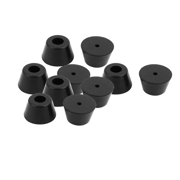 10pcs 10mm Dia Hole Rubber Cover Furniture Chair Table Feet End Leg Tips Caps