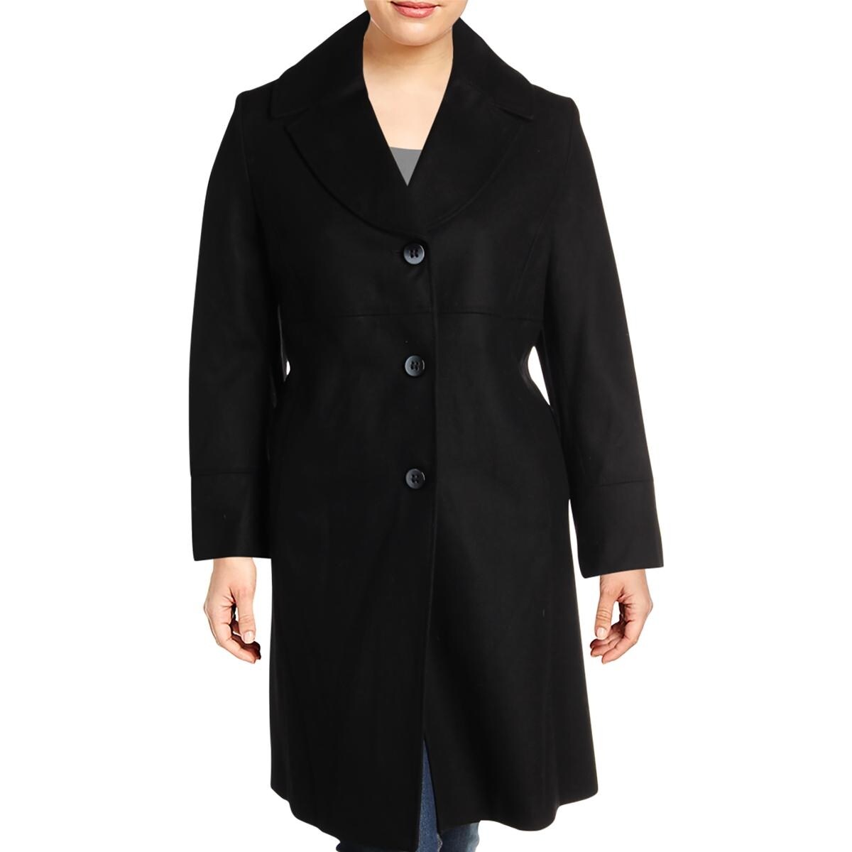 Shop Jones New York Womens Plus Walker Coat Winter Wool