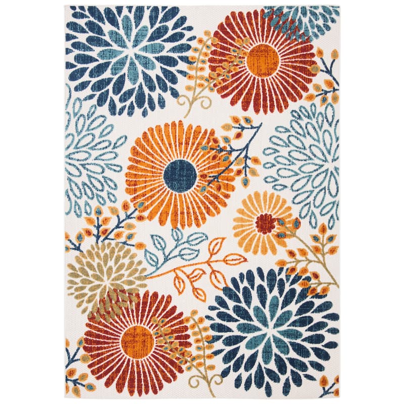 SAFAVIEH Cabana Lilah Indoor/ Outdoor Waterproof Patio Floral Rug