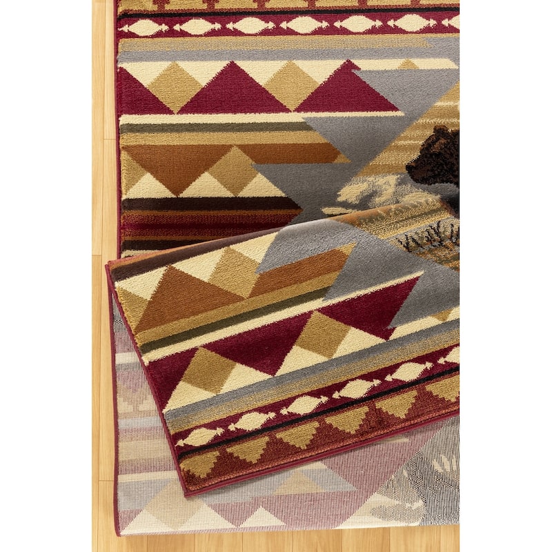Nature's Nest GC_CBL3001 Multi Lodge Area Rug