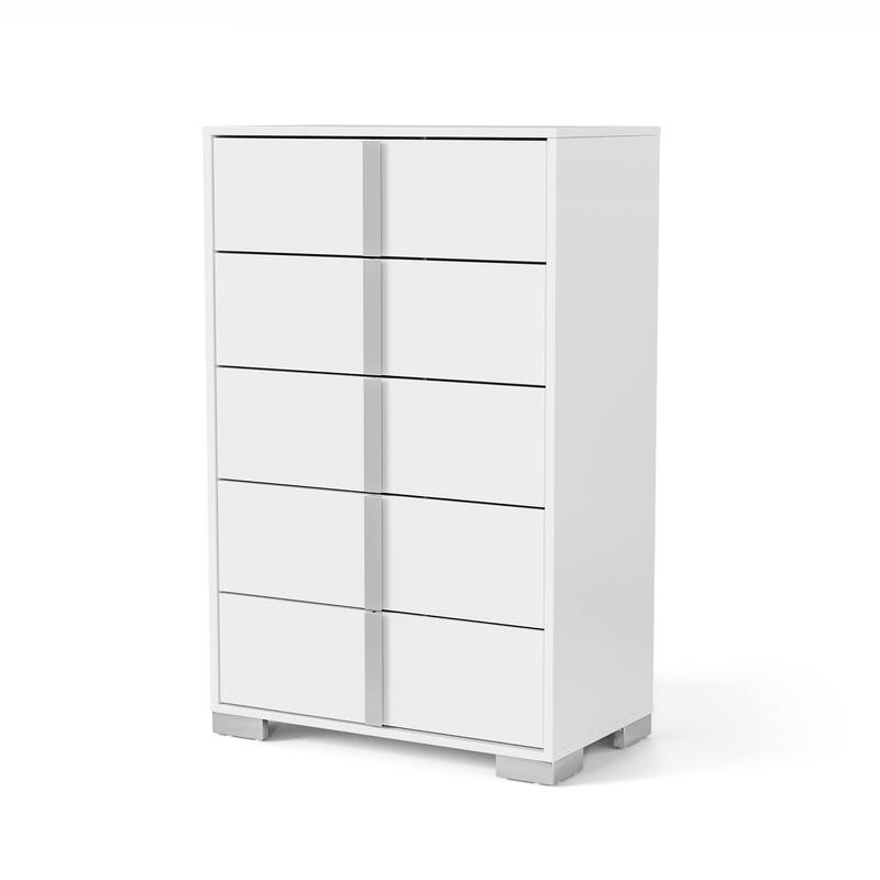 Furniture of America Erina Modern Glossy 5-Drawer Chest