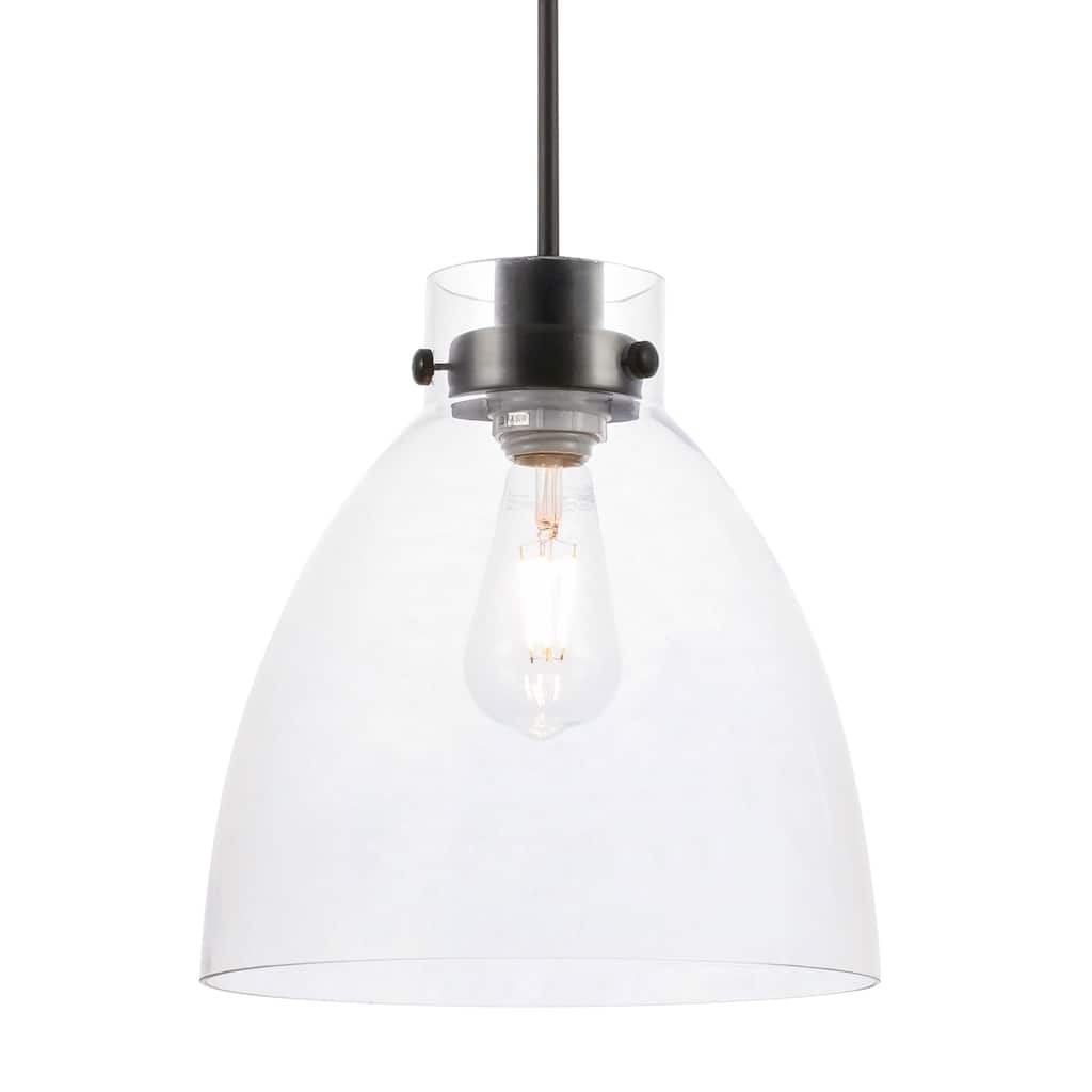 Elegant Lighting Frey Single Light 11" Wide Pendant