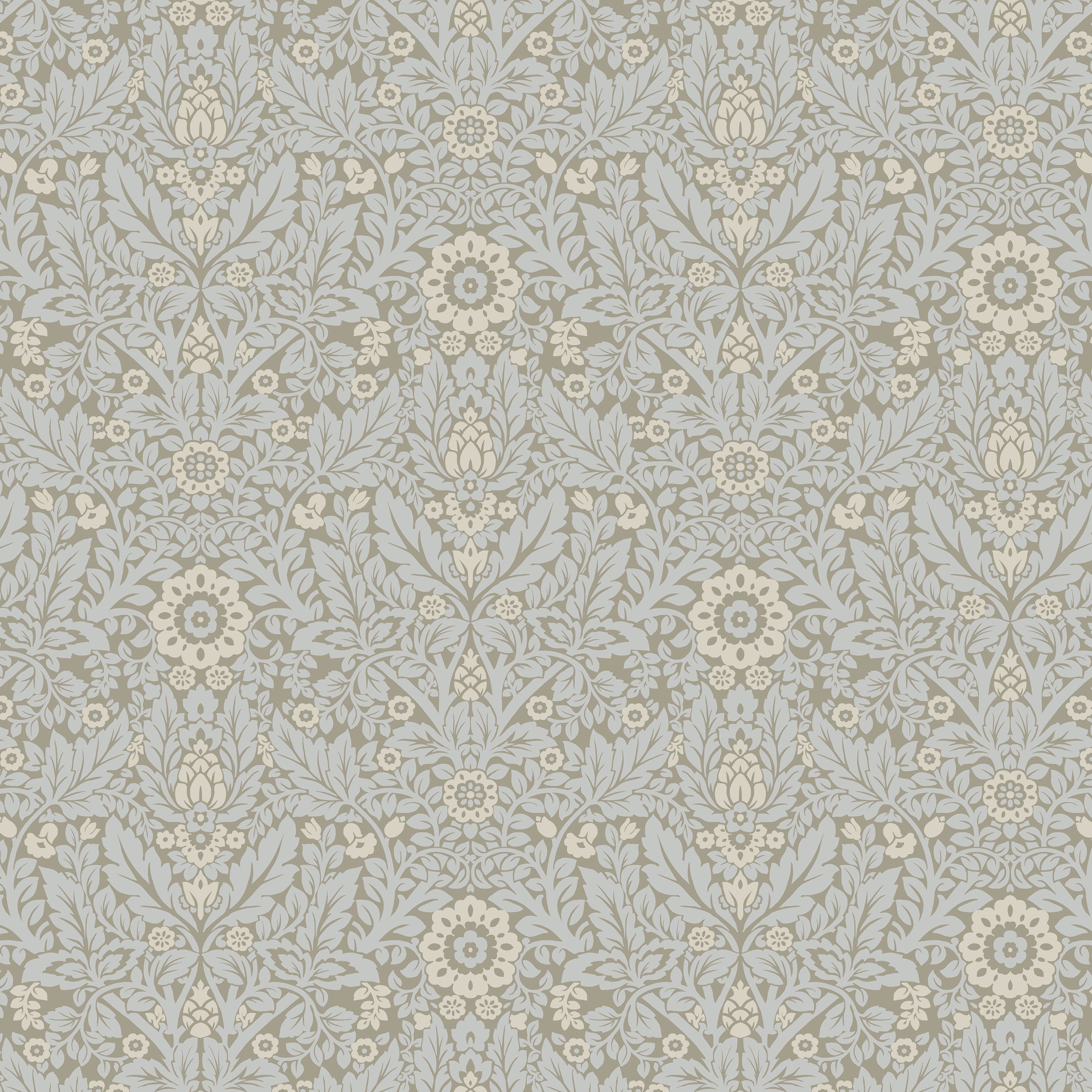 Laura Ashley Delamore Stone Grey Wallpaper