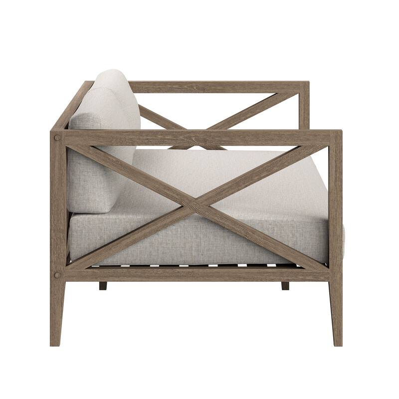 Northlake Outdoor Patio Teak Loveseat