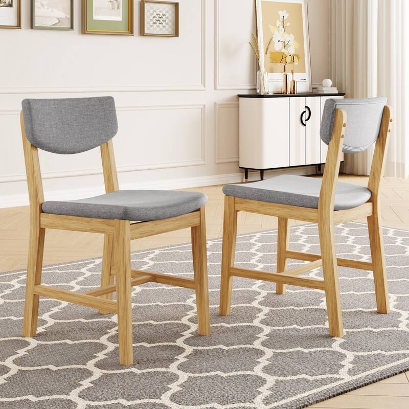 19.02" Farmhouse Upholstered Dining Chair, Set of 4
