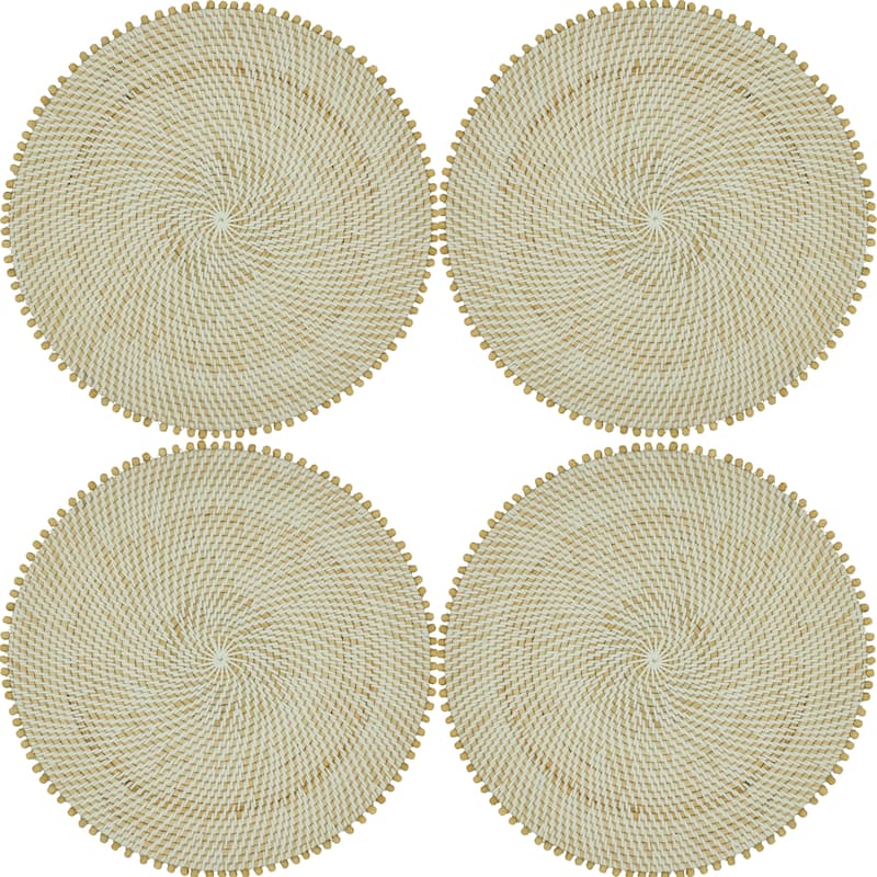 Beaded Edge Design Table Mats (Set of 4)