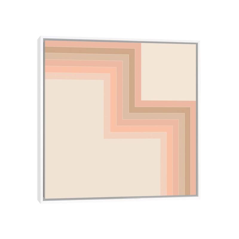 iCanvas "Soft Light Corner Angle" by Circa 78 Designs Framed - White - 18x18