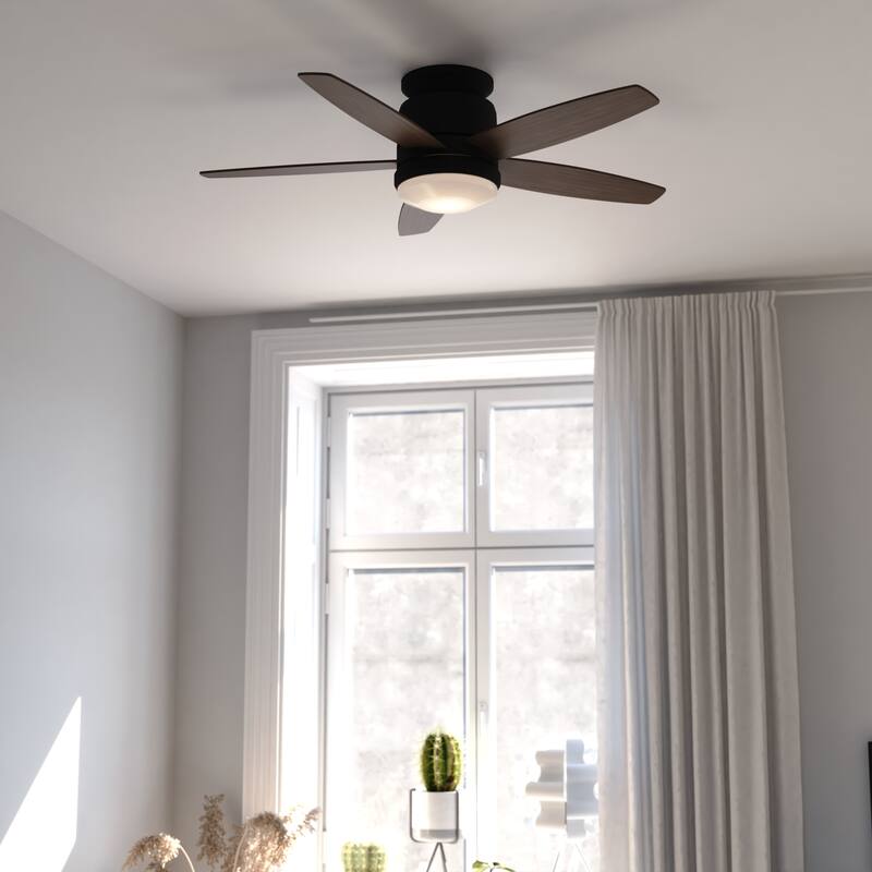 Armon Flush Mount 44-in. Ceiling Fan with LED Light Kit and Remote