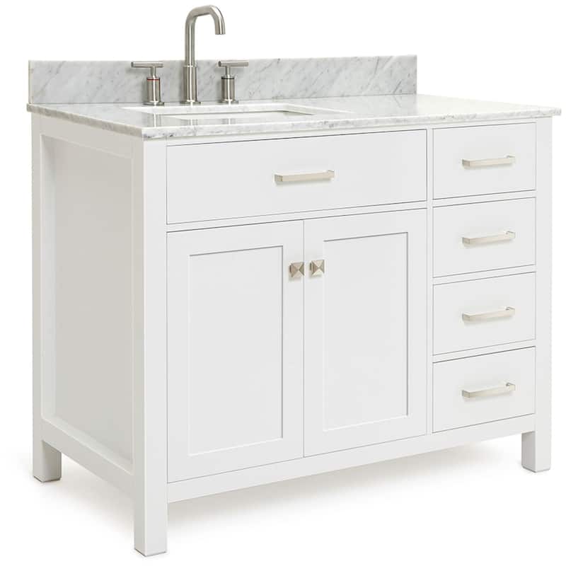 Ariel H043SLCW2RVO Bristol 43" Free Standing Single Rectangular Basin