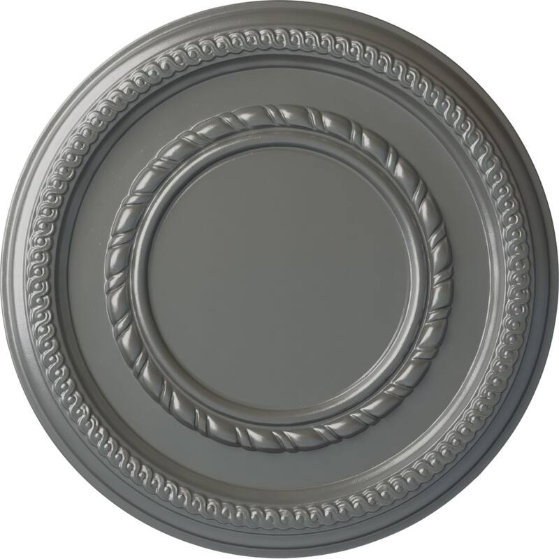 12 5/8"OD x 1 1/8"P Federal Roped Small Ceiling Medallion