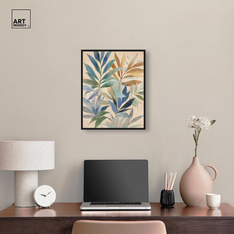 Leaf Labyrinth II Canvas by Art Remedy