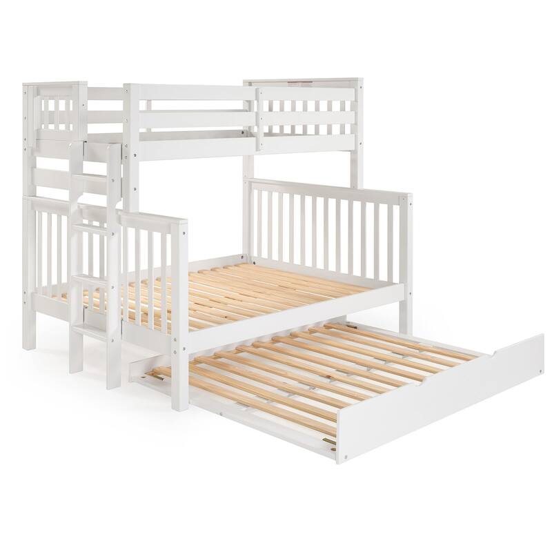 Taylor & Olive Trillium Twin over Full Bunk Bed Ladder, Full Trundle