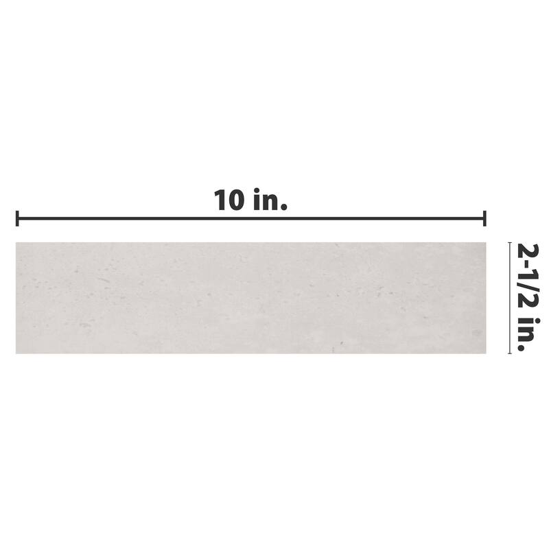Merola Tile Capri Brick Neve 2-1/2" x 10" Porcelain Floor and Wall Tile