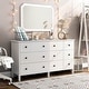 preview thumbnail 2 of 19, DH BASIC Transitional 53-inch Wide 6-Drawer Neutral Youth Dresser by Denhour White